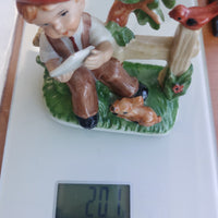Thumbnail for 1875 PM&M Antique German Treasure Masters Bisque Porcelain Boy Little Figurine9