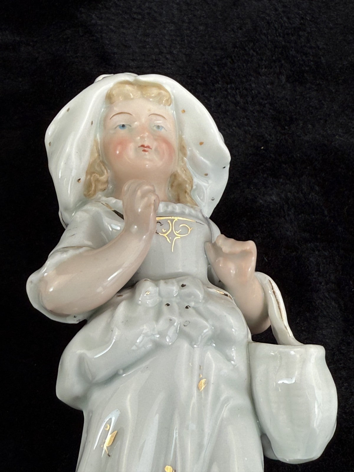 antique figurine couple see the pics decor bookshelf collectables Unmarked White7