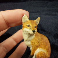 Thumbnail for Border Fine Arts Fox Figurines: Fox & Cub, Vantage Point, damage ear 1990 & 19948