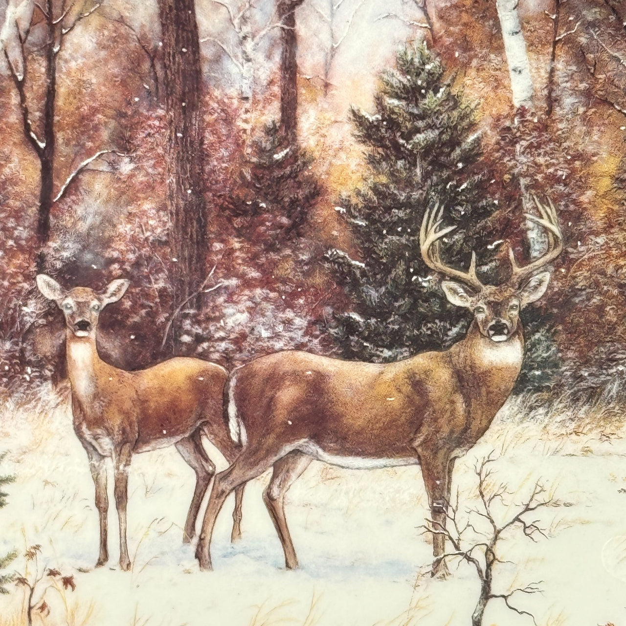 Franklin Wildlife Mint Collector Plates Set x3 – Fine Porcelain, 1990s Art Each.10