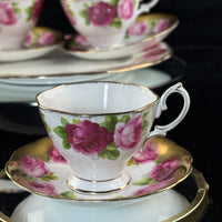 Thumbnail for Royal Albert Pink Rose tea set of 3 &serving plate England stunning 7p tea set 6