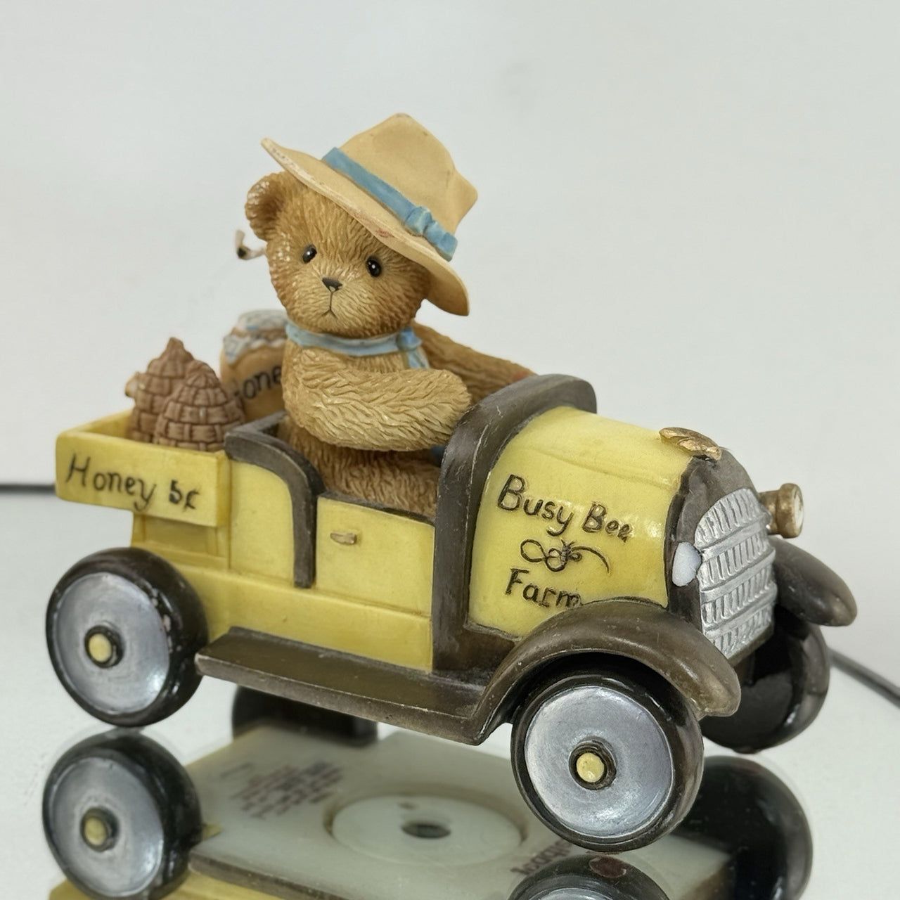 Cherished Teddies 2000 Figurines Ernestine Regina & Bert Busy Bee Graduation Car2