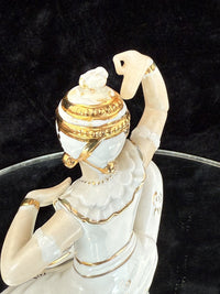 Thumbnail for Vintage Mid-Century Figurine Porcelain Set - Dancer with Two Candle Holders11