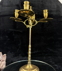 Thumbnail for Vintage Brass Candelabra  Four Arm Candlestick Holder5