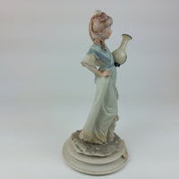 Thumbnail for Signed A. Belcari Girl with Dog Vase Capodimonte Italian Porcelain 7