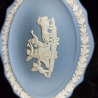 Thumbnail for Wedgwood Jasperware Blue Design Classical Cherub Oval Trinket Box – Vintage3