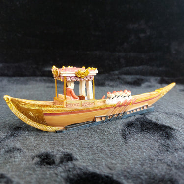 Middle Eastern Sultan’s Boat Figurine Hand Painted Wood Resin Model  20cm decor0