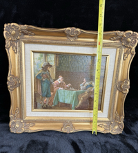 Thumbnail for Old Masters Style Print The Cardinals Move by F. M. Bennett Gold Framed Art2