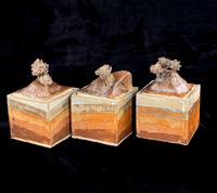 Thumbnail for Studio Landscape Pottery Lidded Boxes Set – Handmade Ceramic Art Storage Jars11