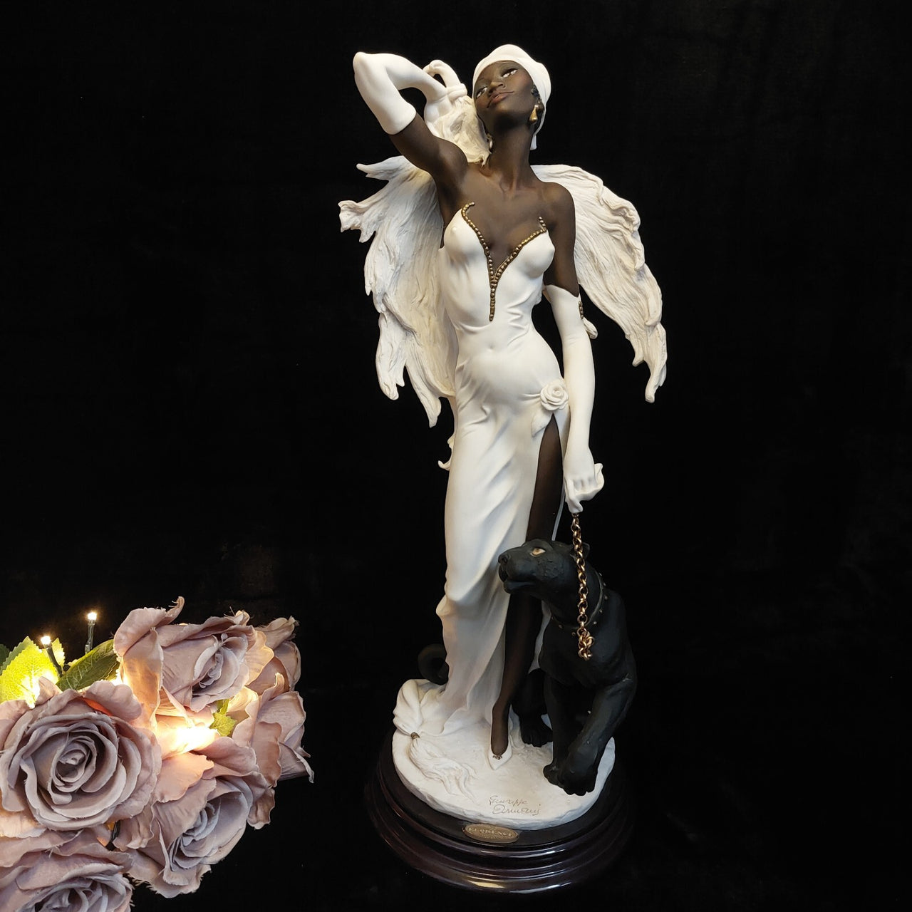 Florence Armani figurine Night Stars Art Deco Stunning Lady Panther luxury gift0