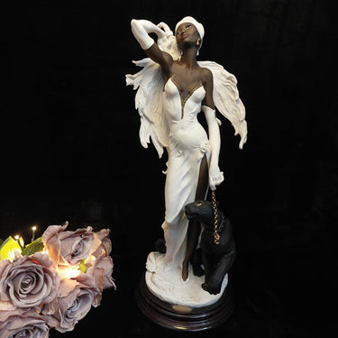 Florence Armani figurine Night Stars Art Deco Stunning Lady Panther luxury gift0
