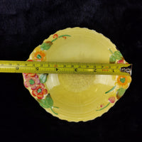 Thumbnail for Maling Yellow Floral Dish England Vintage Display Trinket 5.75 Inch 1930s1
