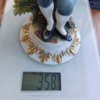 Thumbnail for Capodimonte Tyche Toscany Boy Figurine Bird Damage 8.5 in Painted Hand Porce16