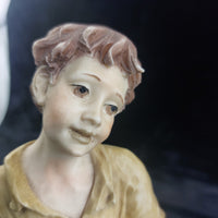 Thumbnail for Very Large Capodimonte figurine 'The Card Players' Friends group pics see decor19