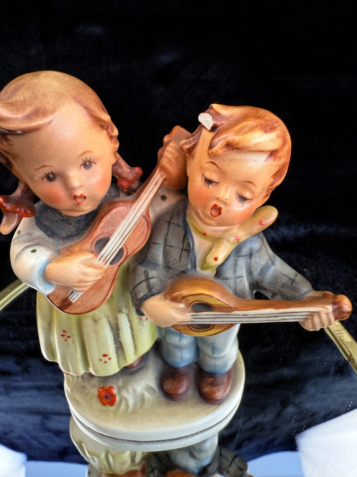 Vintage Goebel Rare Hummel Figurine "Duet" 150/B - With Flaw - West Germany2