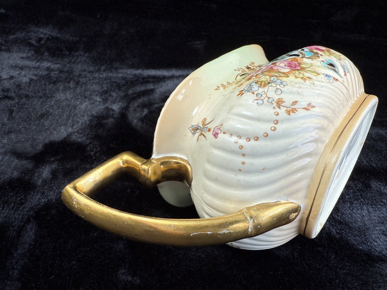 Exquisite Antique Crown Devon Fieldings Tea Pot  "Wick" Pattern repaired7