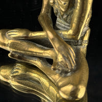 Thumbnail for Antique Brass Indian Starving Buddha Statue – 3” Fasting Siddhartha Figurin8