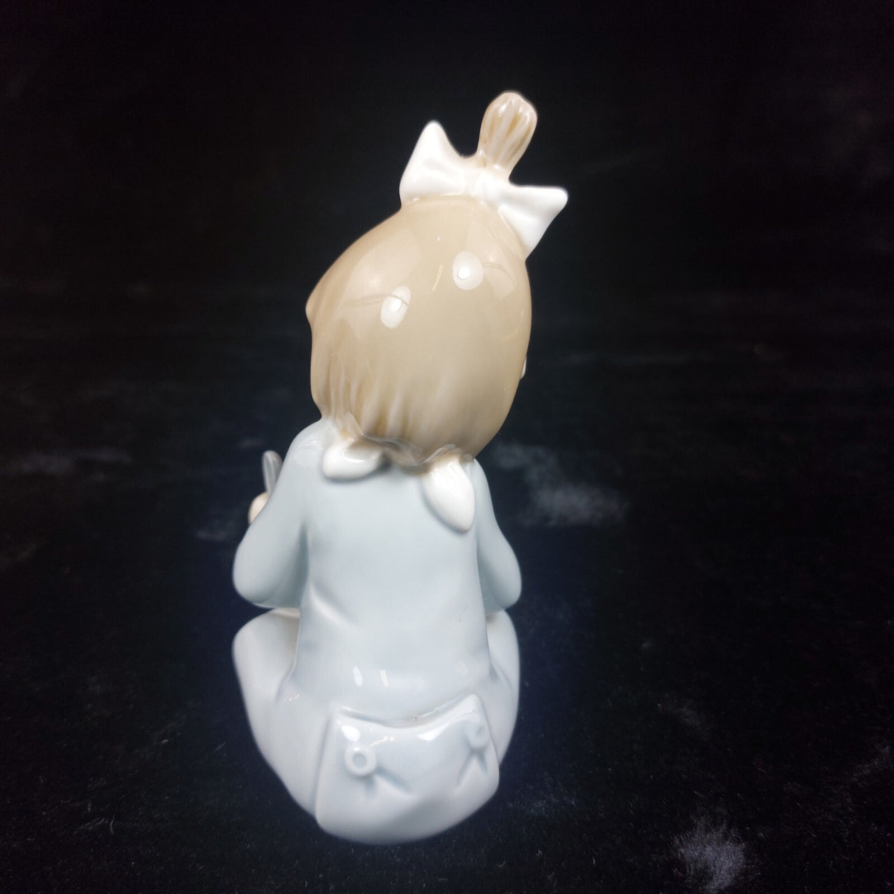 NAO Lladro"Soup by Time" Figurine Baby Girl w Spoon & Bowl kidsroom decor Lladró7