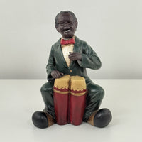 Thumbnail for Ceramic Jazz Musician Figurine Set Of 4 See The Pics African American Band Pair5