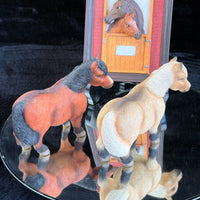 Thumbnail for Leonardo Horse Figurines & Wall Plaque Realistic Resin Pony Models Set of 310