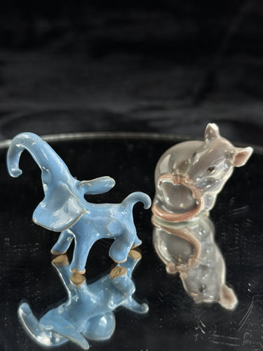 B&G Bing & Grondahl Denmark Porcelain Mouse Figurine chipped ear and elephant0