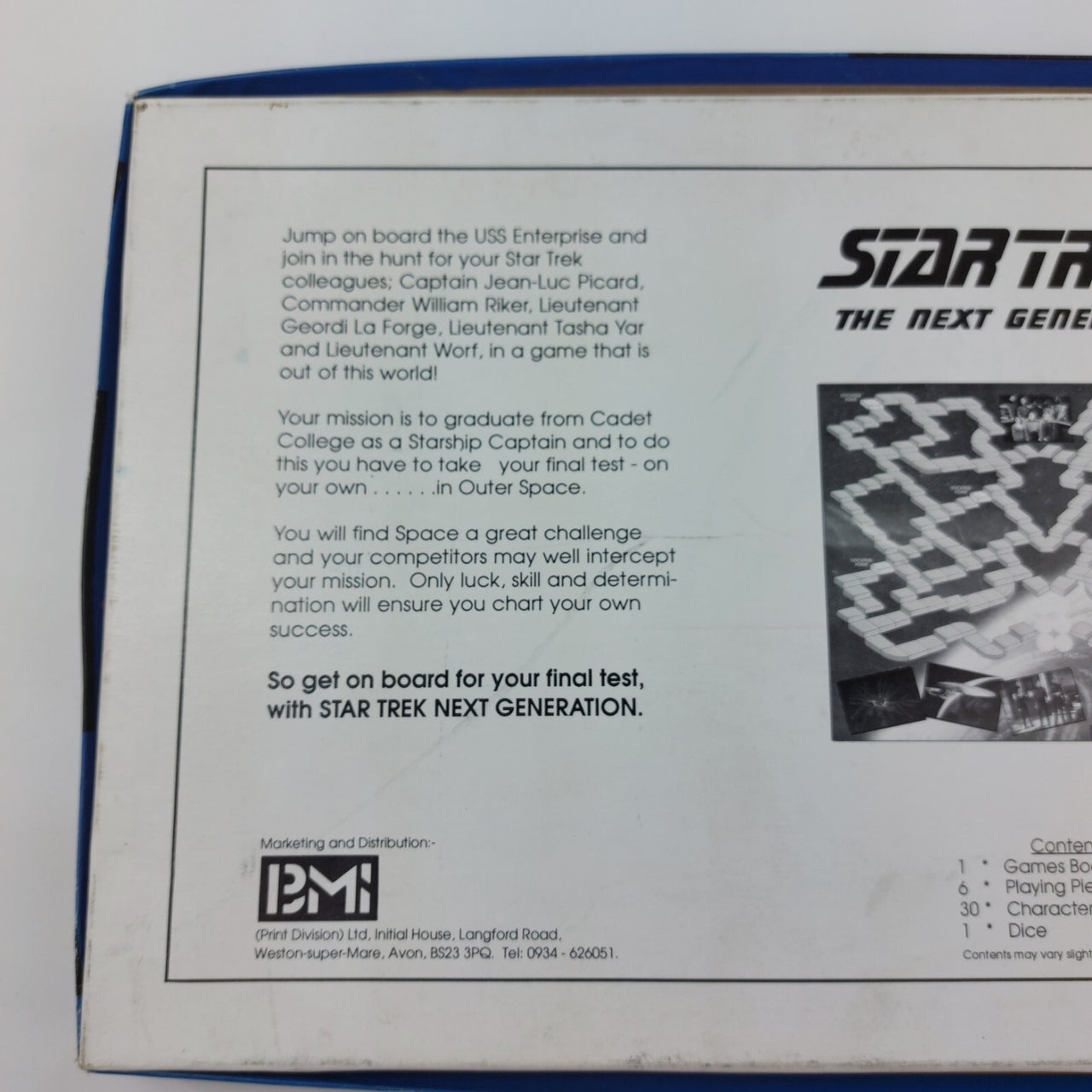 Star 1993 Trek The Next Generation Board Game Version, Opened Never Used Vintage7