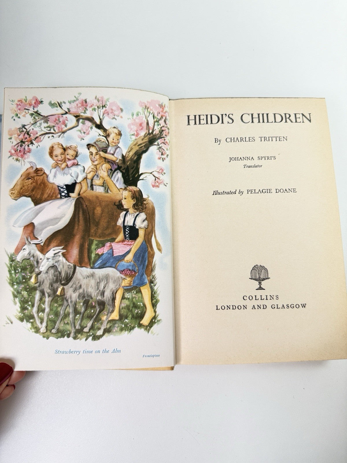 Collins Heidi &Heidi’s Children Illustrated Plague Doane 1973 1969 Book Set deco12