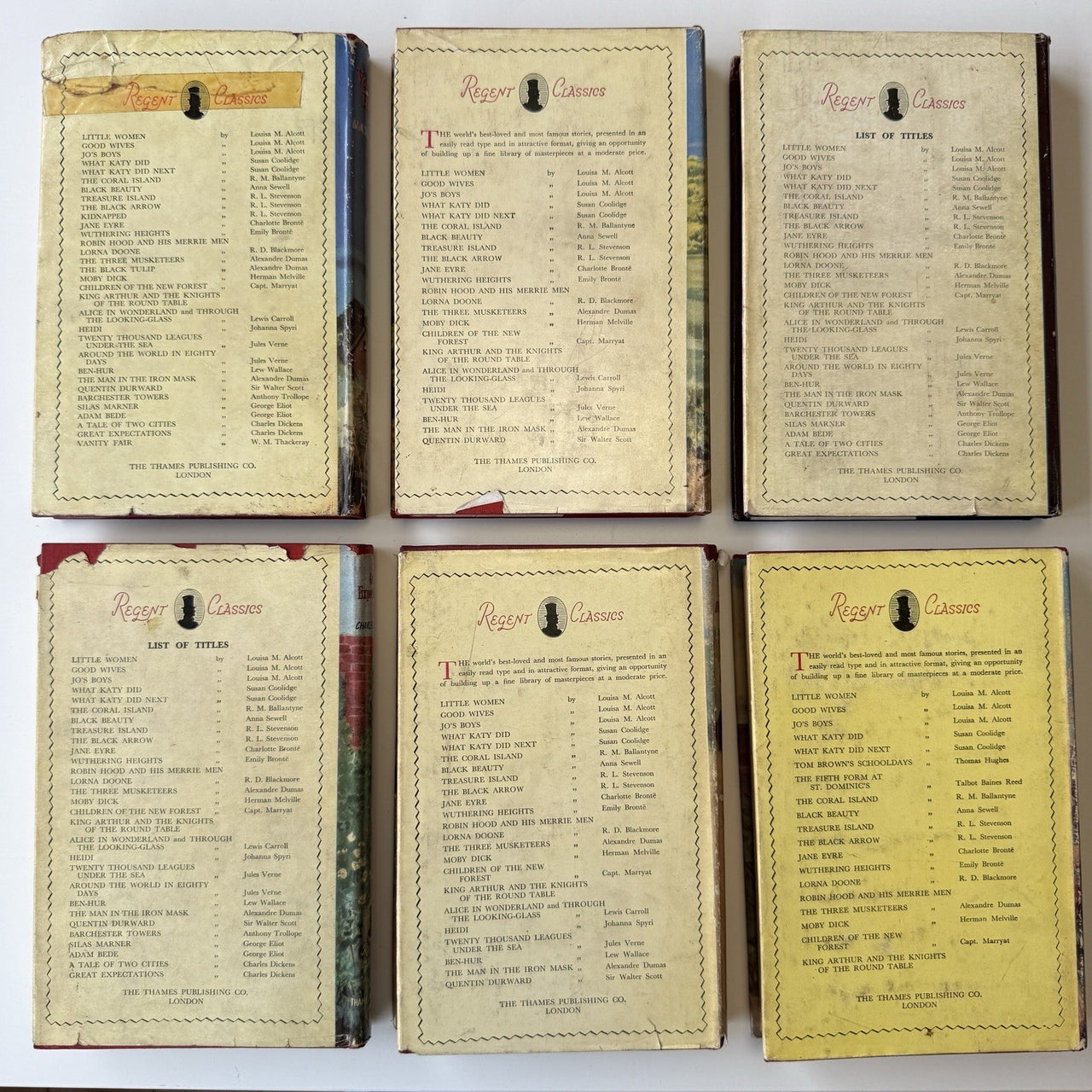 Vintage Classics Regent Book Set of 6 Little Women Treasure Island A Tale of Two18