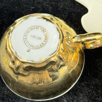 Thumbnail for Bondware Coffee Cups & FanShaped Tray | 24K Gold Chokin Art Japan2