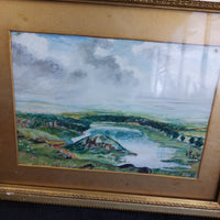 Thumbnail for 1882 J. Middleton Painting Landscape “Duddingston Loch from the Queen’s Drive