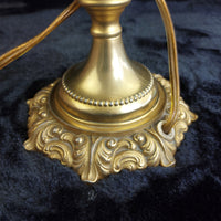 Thumbnail for Stunning Italian Porcelain gold brass Floral Table Lamp antique Decor 17