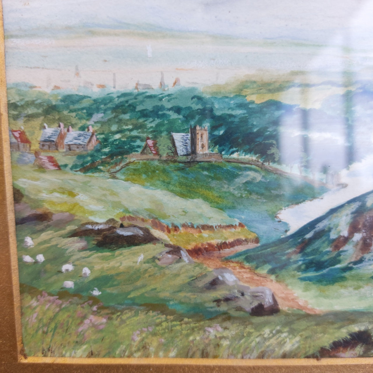 1882 J. Middleton Painting Landscape “Duddingston Loch from the Queen’s Drive"7