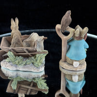 Thumbnail for Beatrix Potter Peter Rabbit Figurines FW & Co  BFA Scotland Set of 2 1992 & 199614
