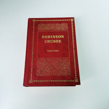 Purnell Robinson Crusoe 1975 Red Illustrated Edition Daniel Defoe Hardcover Vtg1