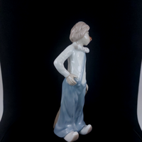 Thumbnail for Casades Clown Bag with Porcelain Figurine Collectible from Spain, 6in blue deco2