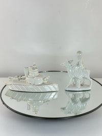 Thumbnail for Arcadian Crested China Donkey Figurine HMS Queen Elizabeth White Porcelain8