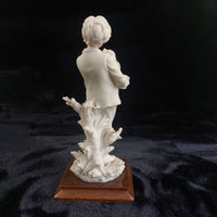 Thumbnail for V. Belcari Figurine Boy with Dog Italy Armani Porcelain Sculpture Vintage 8