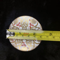 Thumbnail for Abbeydale Imperial Bone Good China England Lidded Trinket Box Gold Red 2.5