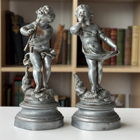 Thumbnail for Antique French Cherub / Putti Metal Figurines 