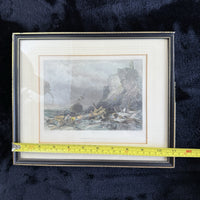 Thumbnail for Antique Hand-Colored Lithographs Dunstanborough Castle & Tynemouth Pair Prints13