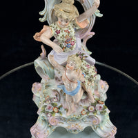 Thumbnail for Antique Dresden Meissen Style Sitzendorf Porcelain Candelabra 19th Century Decor10