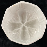 Thumbnail for Wedgwood Semi Porcelain Blossom Jelly Mould Victorian White England chipped3