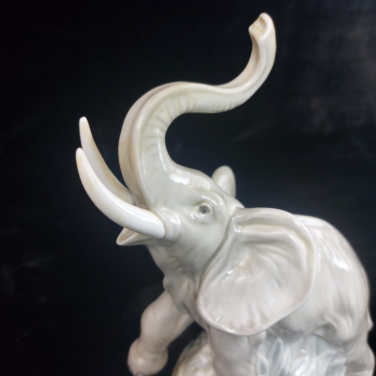 Rare NAO by Lladro Elephant Figurine 1977 Porcelain Glazed Statue bookcase decor6