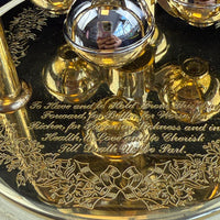 Thumbnail for Stunning Hermle Anniversary Quartz Gold color Clock made in Germany Collectable1