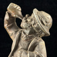 Thumbnail for Drunkard Bronze Figurine on Marble Base Man Drinking Bottle 5” Bar Art18