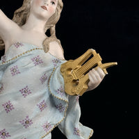 Thumbnail for Augarten Vienna Porcelain Ladies Musician Figurines Lyre Pair Austria Antique se10