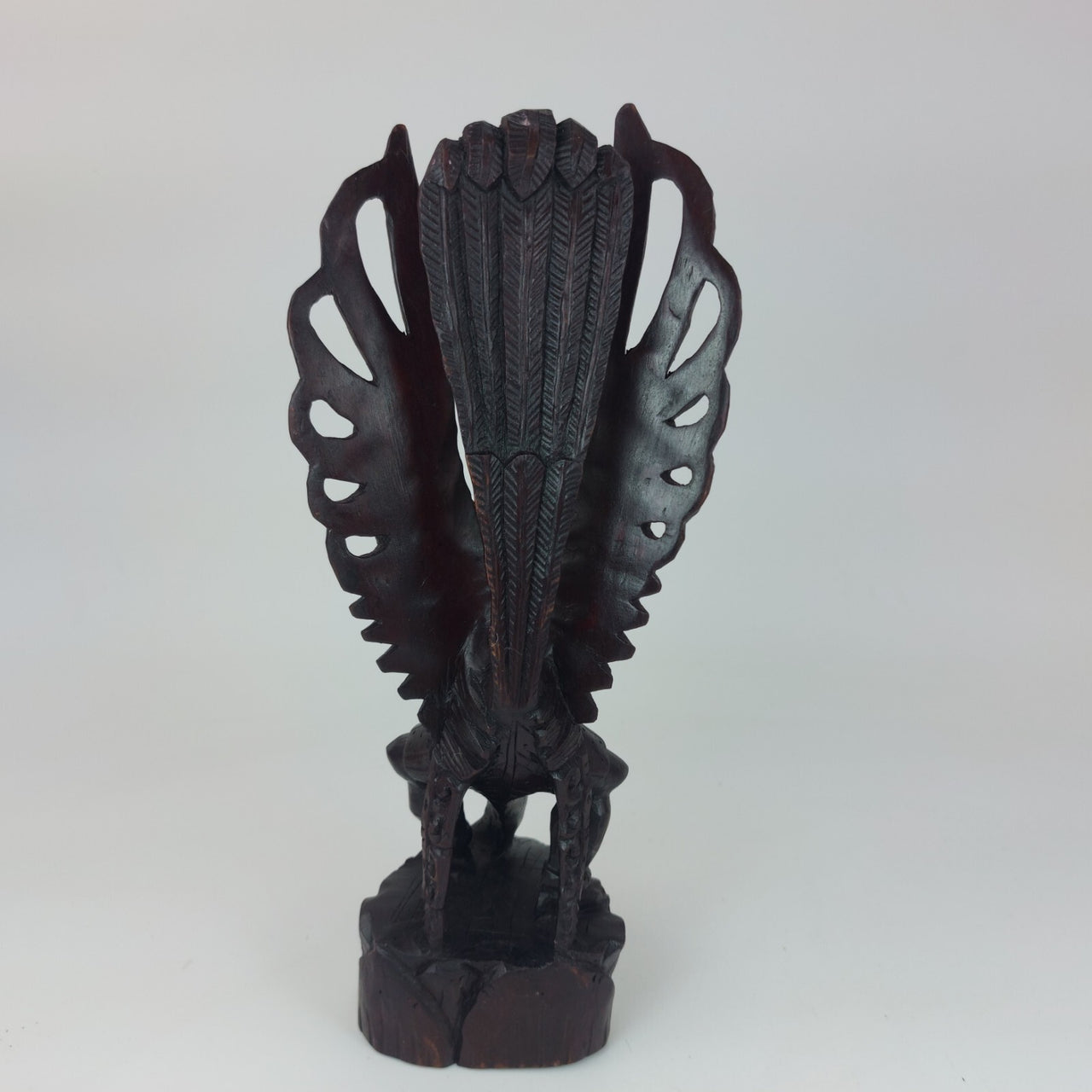 Garuda Hand Carved Wood Statue  10"  Hindu Buddhist Mythical Bird Art gift xmas.5