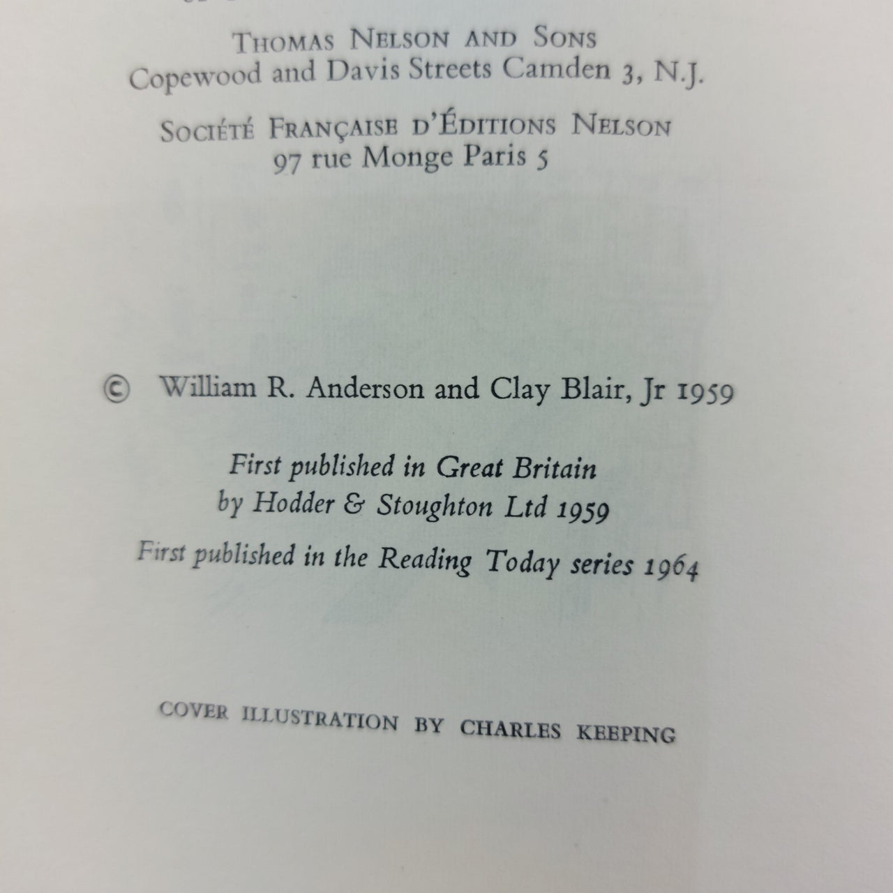 Nautilus 90 North by Anderson & Blair –   Reading Today Series   (1964 Edition)7