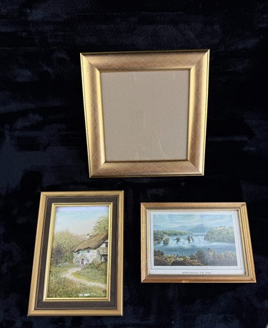Classic Landscape Art Set Charming Cottage and 