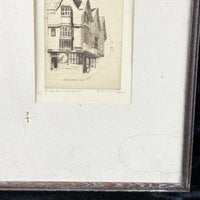 Thumbnail for Sidney Lawrenson Etching Ye Olde Cat & Wheel Bristol Framed Pub Scene c.1920s4